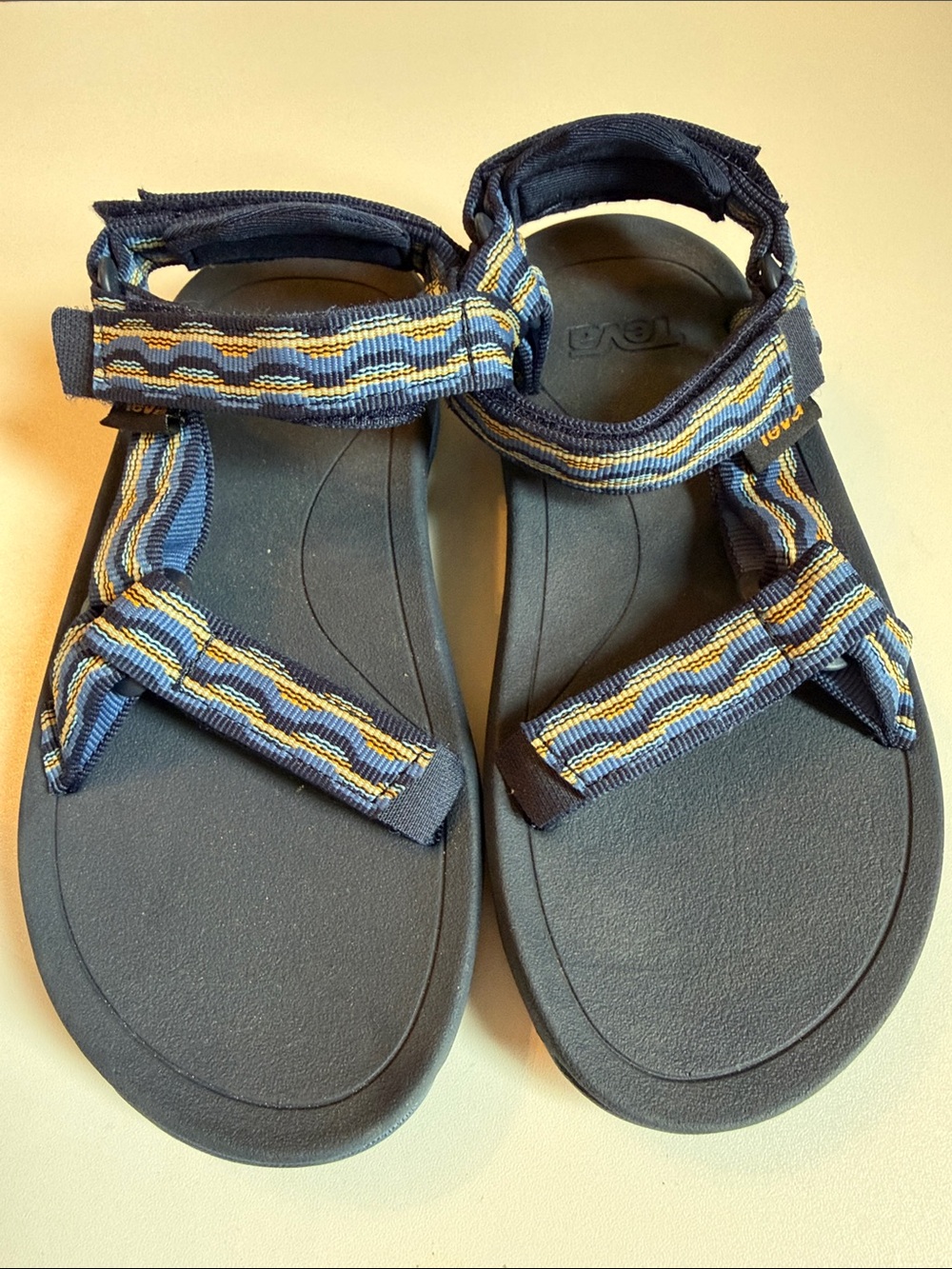 Teva Kids Navy Blue Striped Strap Sandals size 1